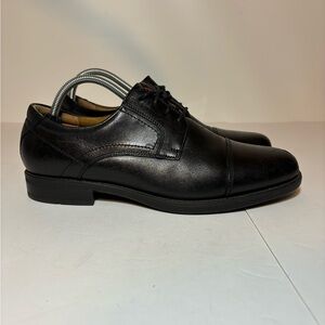 Florsheim Midtown Men's 9.5 D Casual Dress Comfort Shoes Black Leather Ortholite